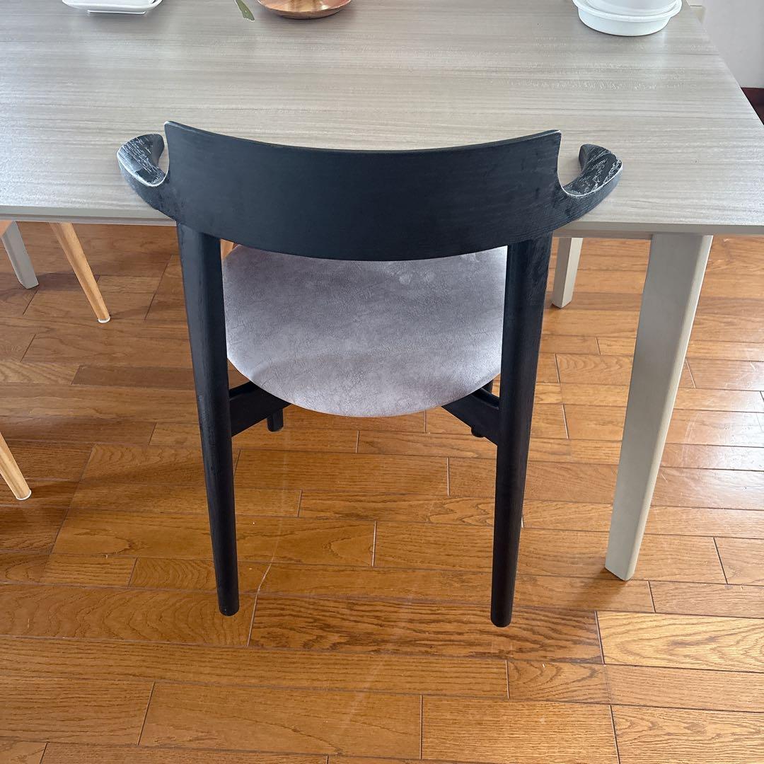 2脚セット】イバタインテリア アーム チェア 肘掛け ルンバ 通せる 浮かせる