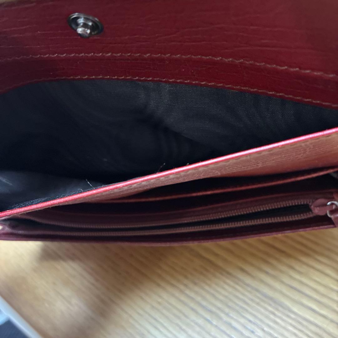 GUCCI グッチ GG キャンバス バンブー レッド 長財布 ヴィンテージ