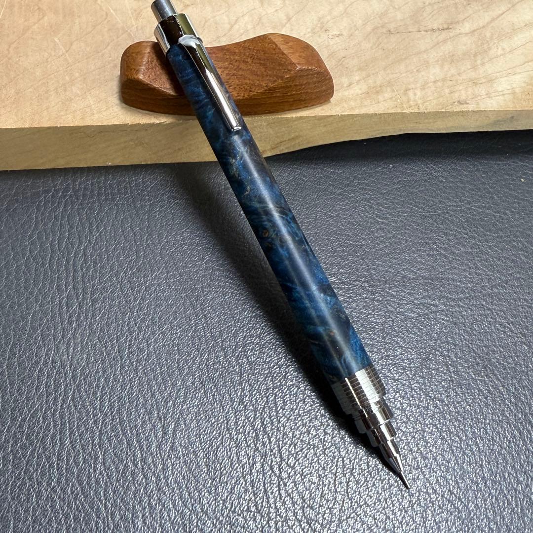 188楓瘤スタビ　木製シャーペン　最強低重心溝付き　ステンレス