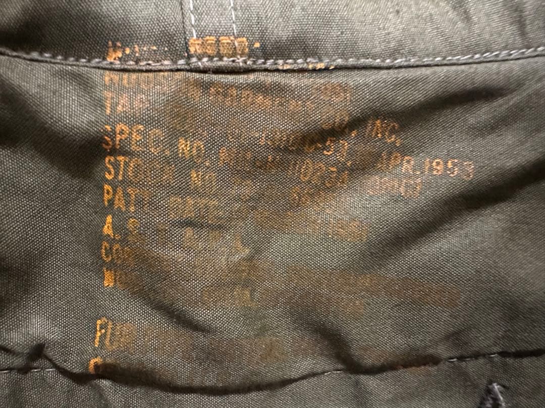 【米軍実物】M-65フィッシュテール　M-51フード付き　XL　70s