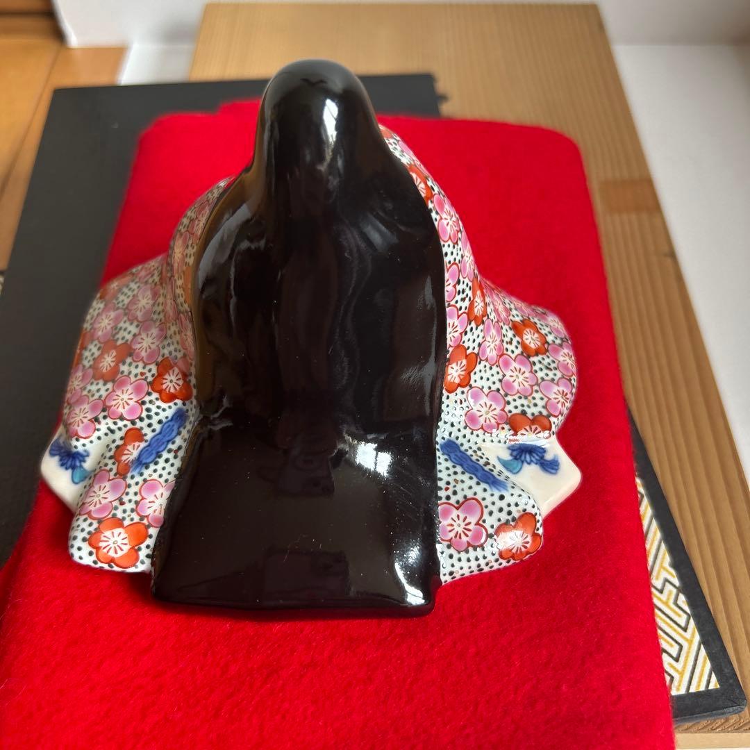 【美品】源氏雛 伊万里焼 陶器人形 萬太郎作