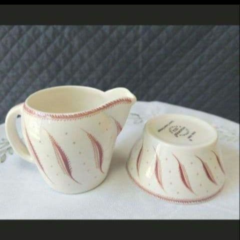 ほぼ未使用、スージークーパー「ピンクファーン」二人用ティーセット、９点セット