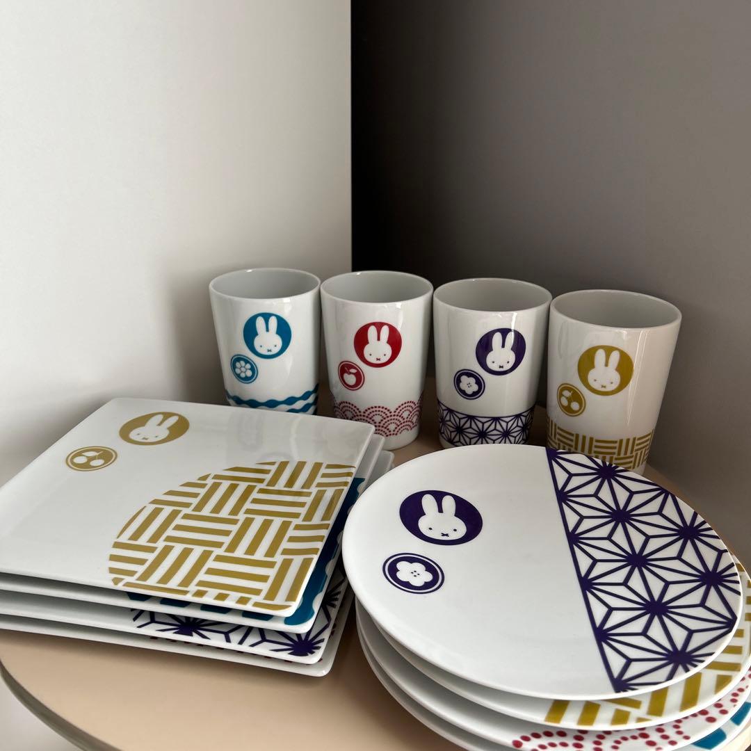 ミッフィー 有田焼 食器 皿 陶器 和 フジパン 希少 レトロ アンティーク 器