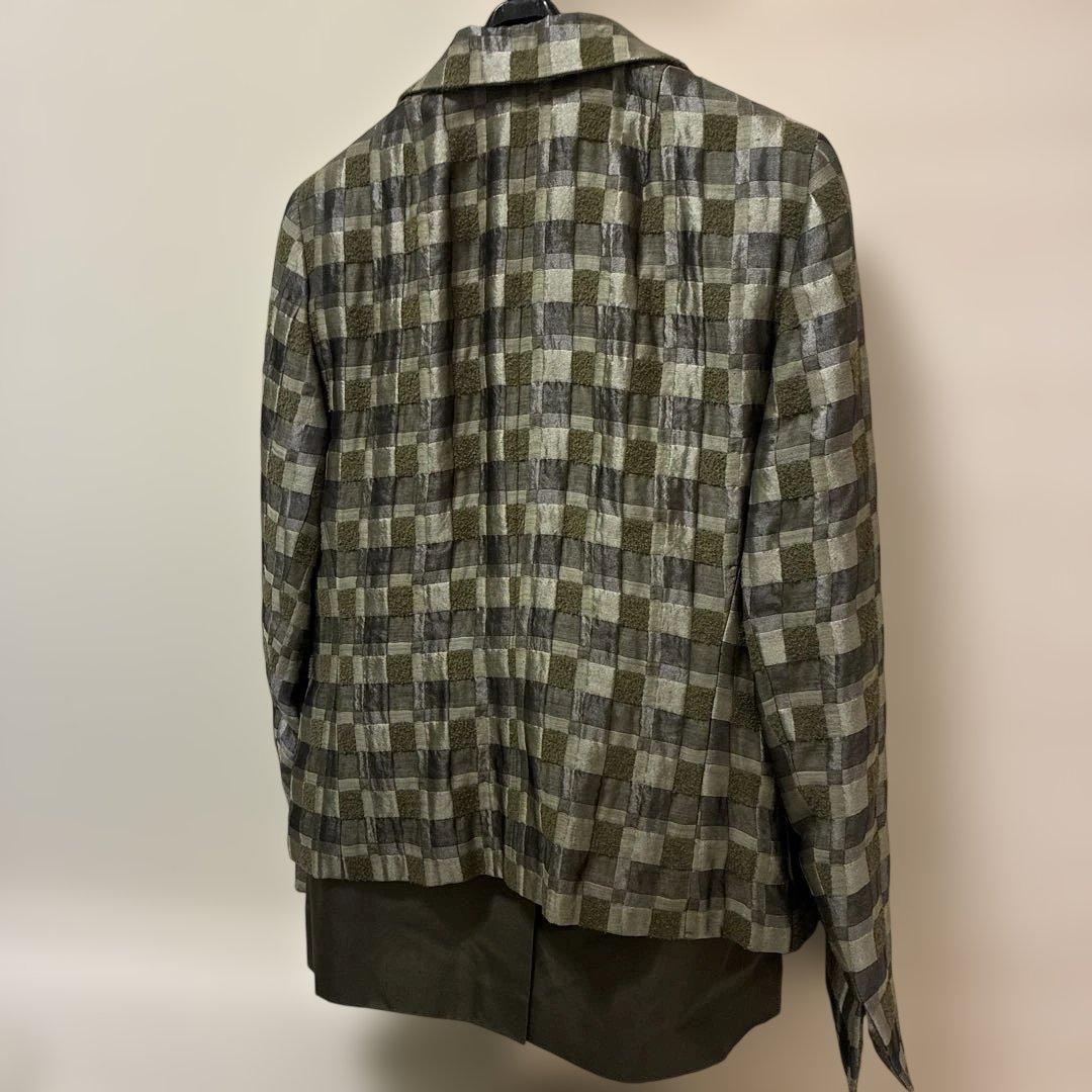 アクリス　ジャケットスカートオリーブ色　タグ付き