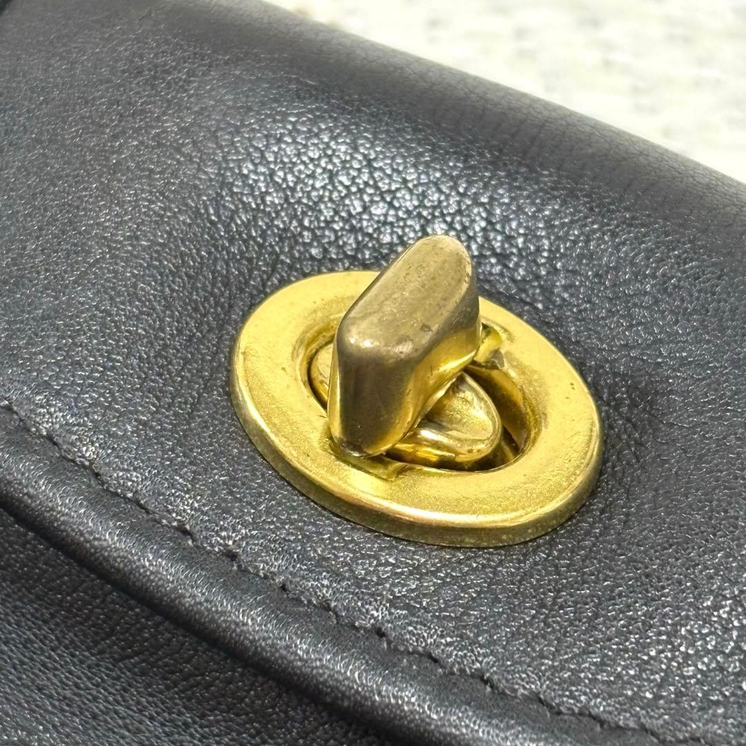 小物 90s VINTAGE COACH 7012 CITY KEY FOB BLK