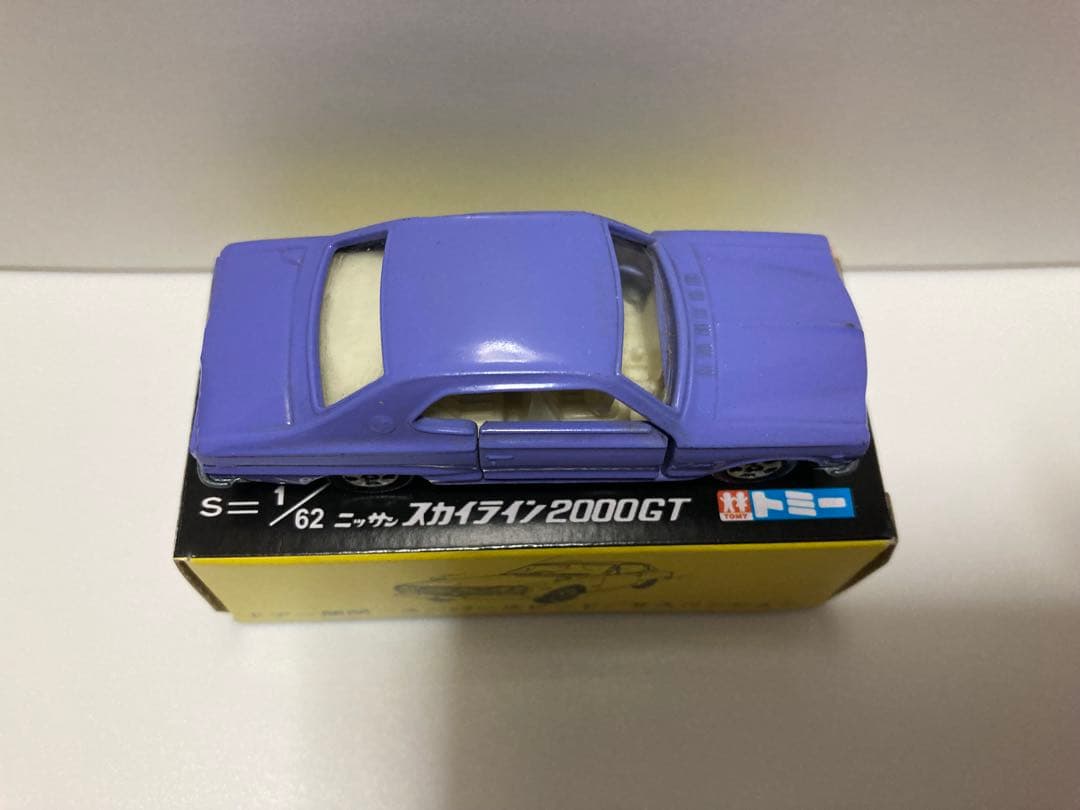 トミカ　日本製　ニッサン　スカイライン2000GT 1Aホイール　紫色指定箱