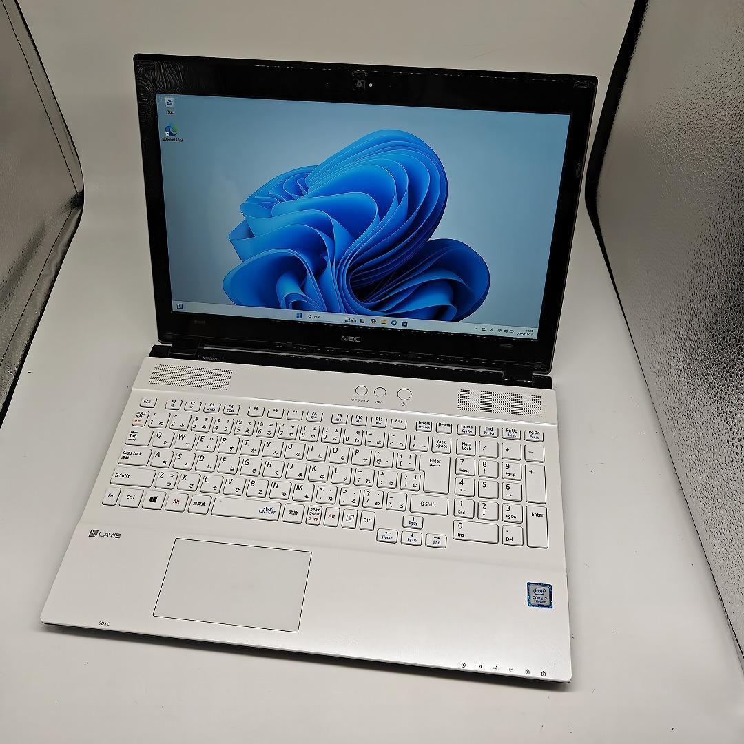 【NEC】NS700 高性能i7 SSD256GB 16GB ホワイトノートPC
