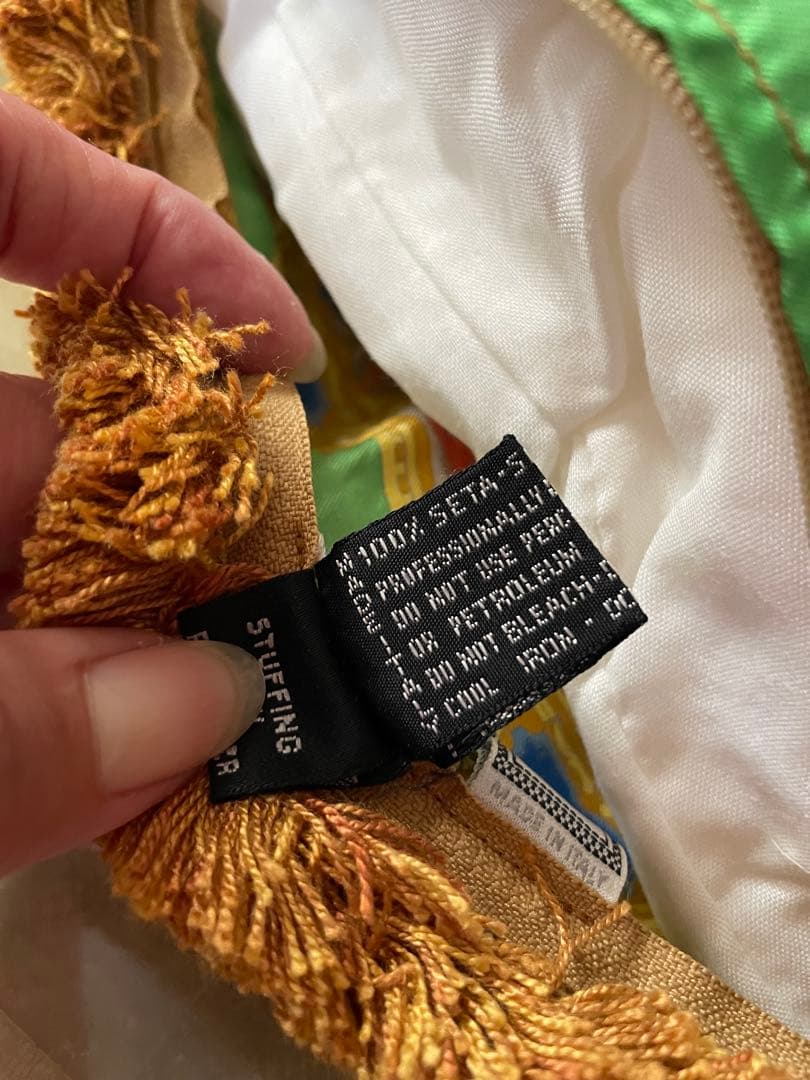 レア貴重‼︎ 価値ある ヴェルサーチ 超特大フリンジ付　 古代ローマ調