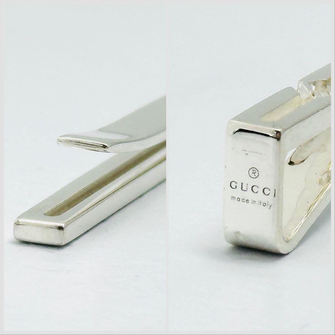 GUCCI　インフィニティ　ノット　シルバー　ネクタイピン　Ag925