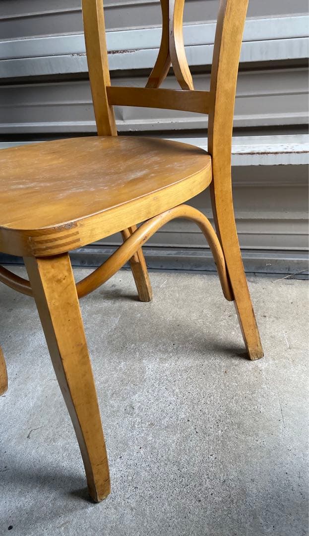 ビンテージ/無垢材/曲木/ダイニングチェア/クロスバックチェア/チェア/椅子