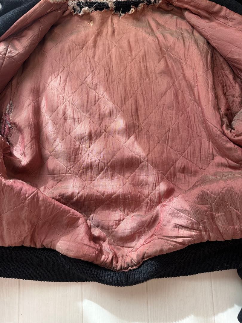 50s - 60s Vintage ウール スタジャン テディジャケット