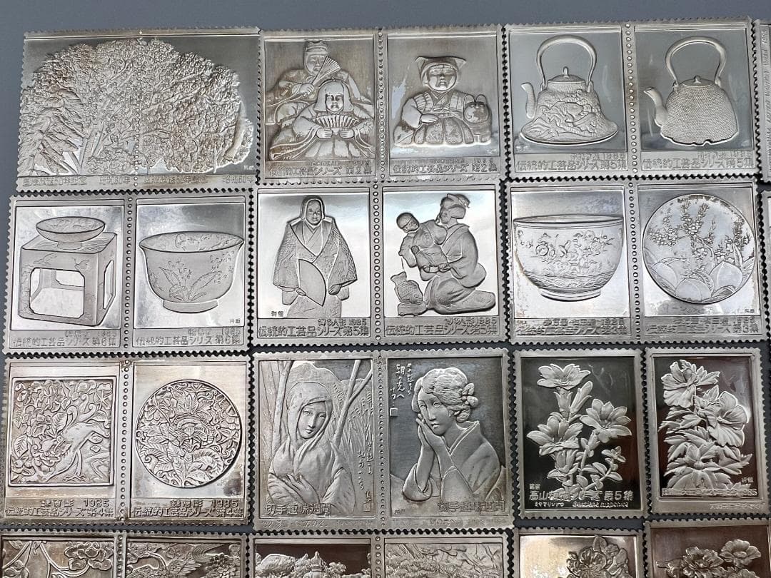 純銀　昭和60年 日本切手特別郵趣 初日カバー 全40シート 2500セット