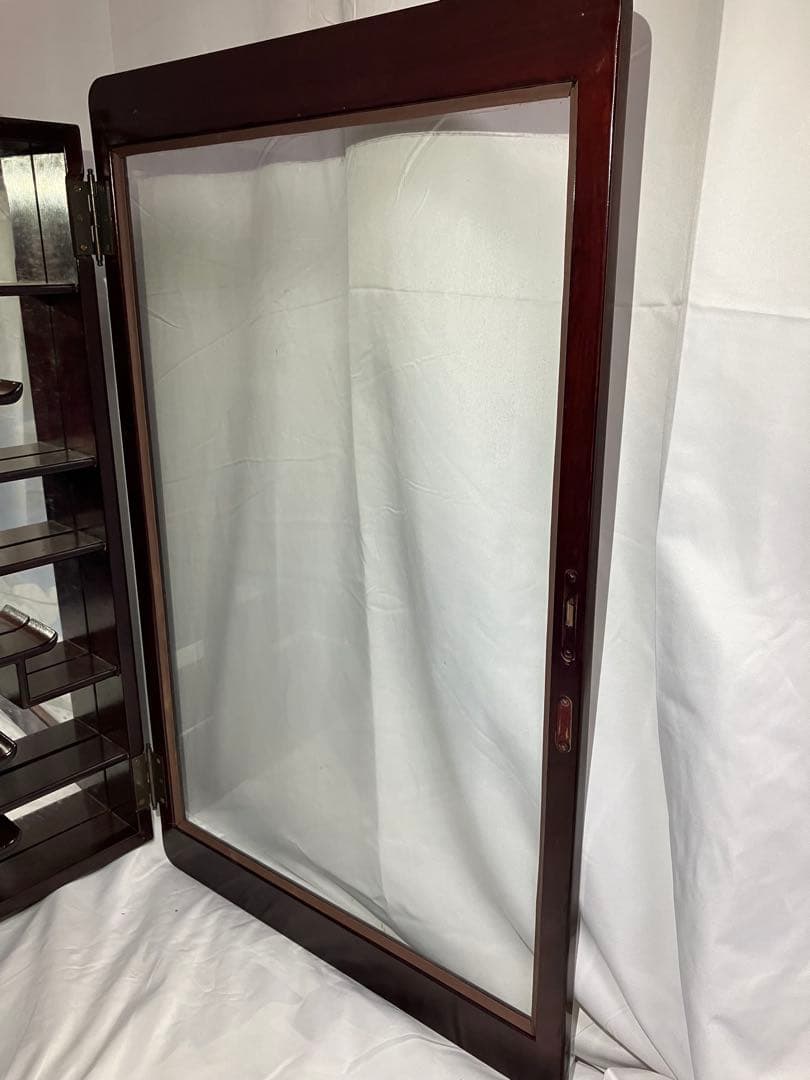 【Y1004】飾り棚 唐木 中国 古美術 アンティーク ビンテージ 鏡 壁掛け