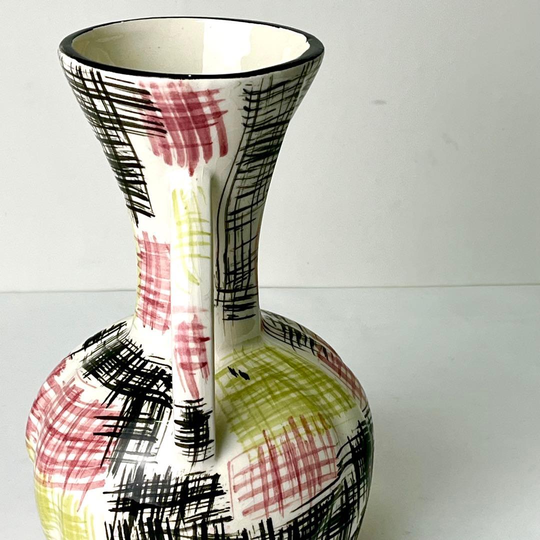 サルグミンヌ Sarreguemines 花瓶 フランス アンティーク雑貨