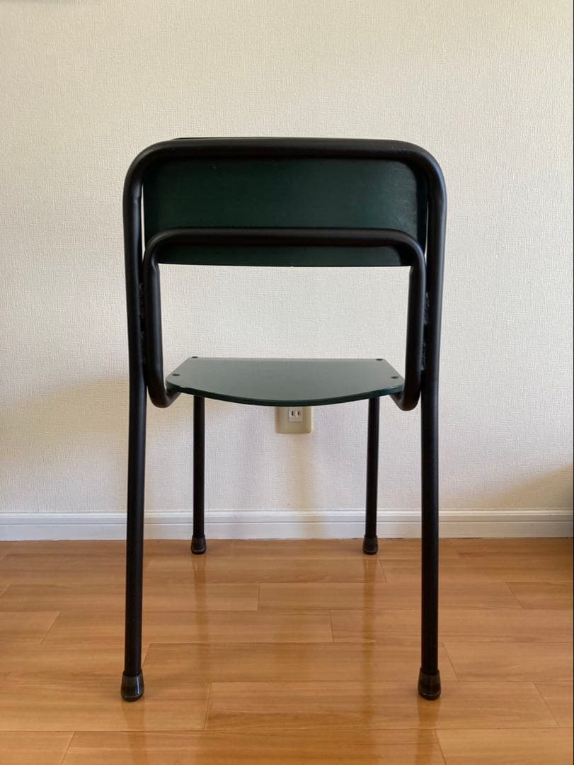 リメイク 学校椅子 緑色 グリーン イス チェア 学習 かわいい レトロ