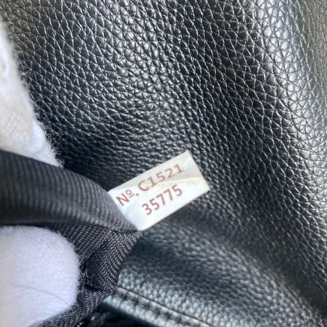 極美品 COACH コーチ ファイルバッグ ブラック 黒