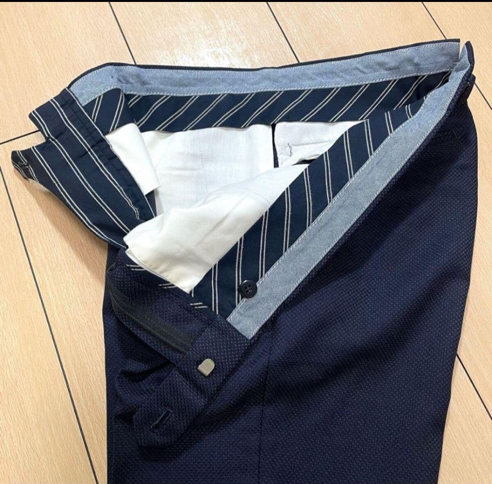 マッキントッシュフィロソフィー ナンバーゼロ トロッター ネイビー スリーピース