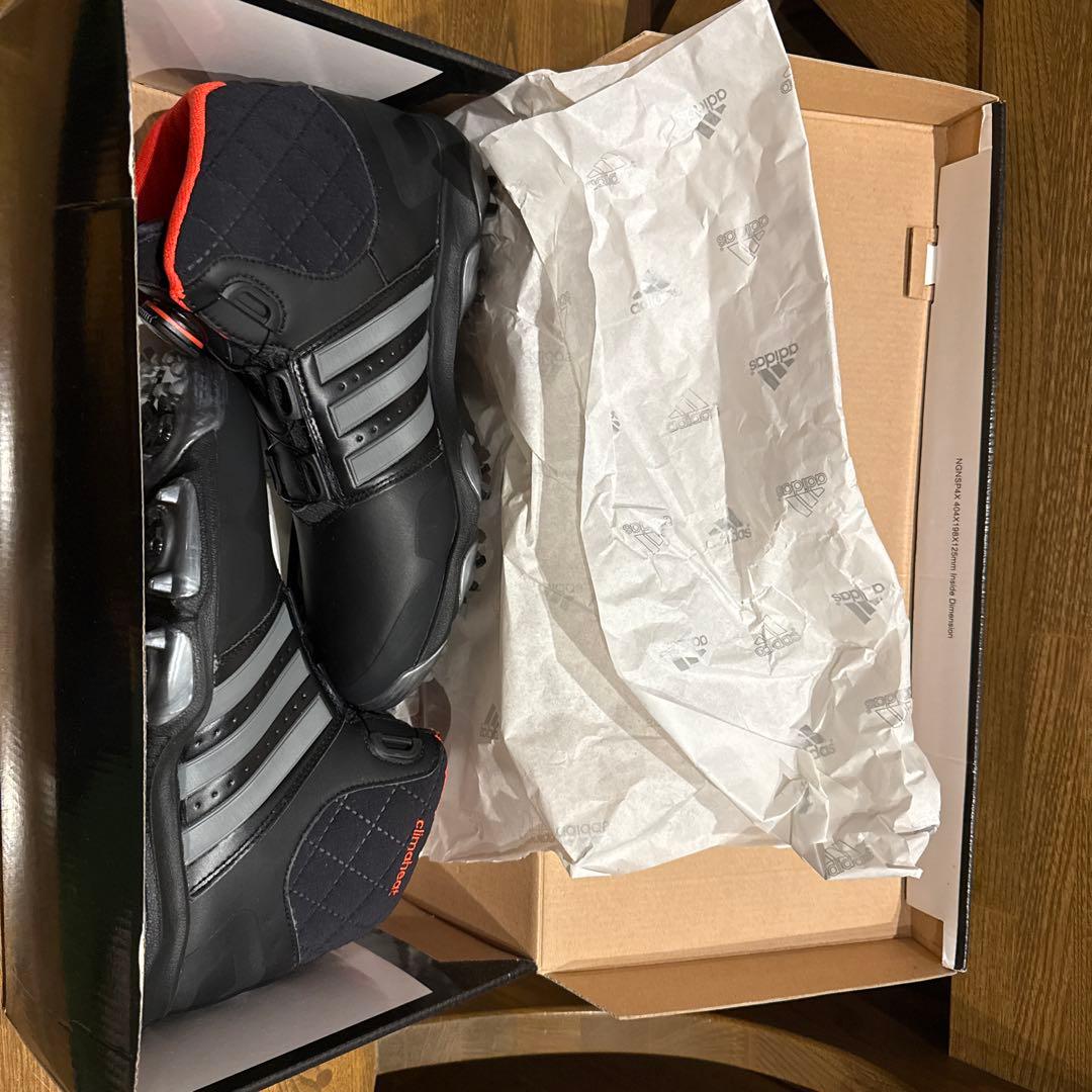adidas ゴルフシューズ 黒/赤