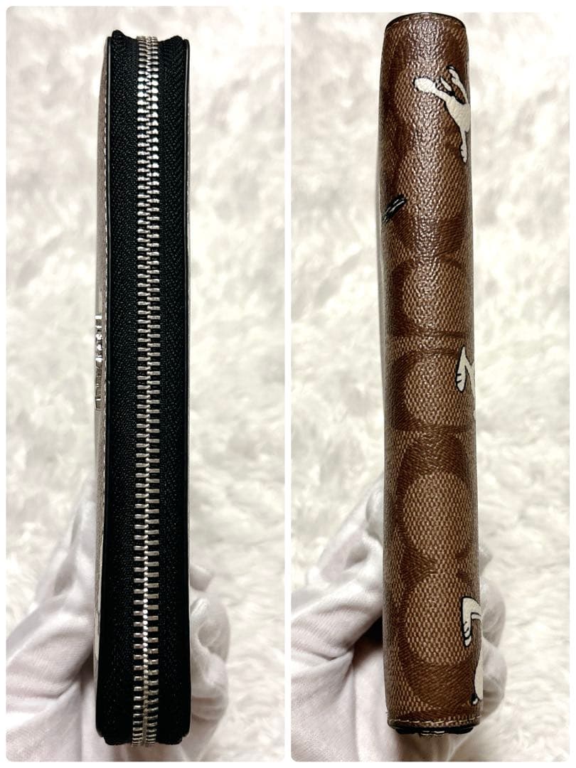 新品✨COACH スヌーピー 長財布 ラウンドファスナー