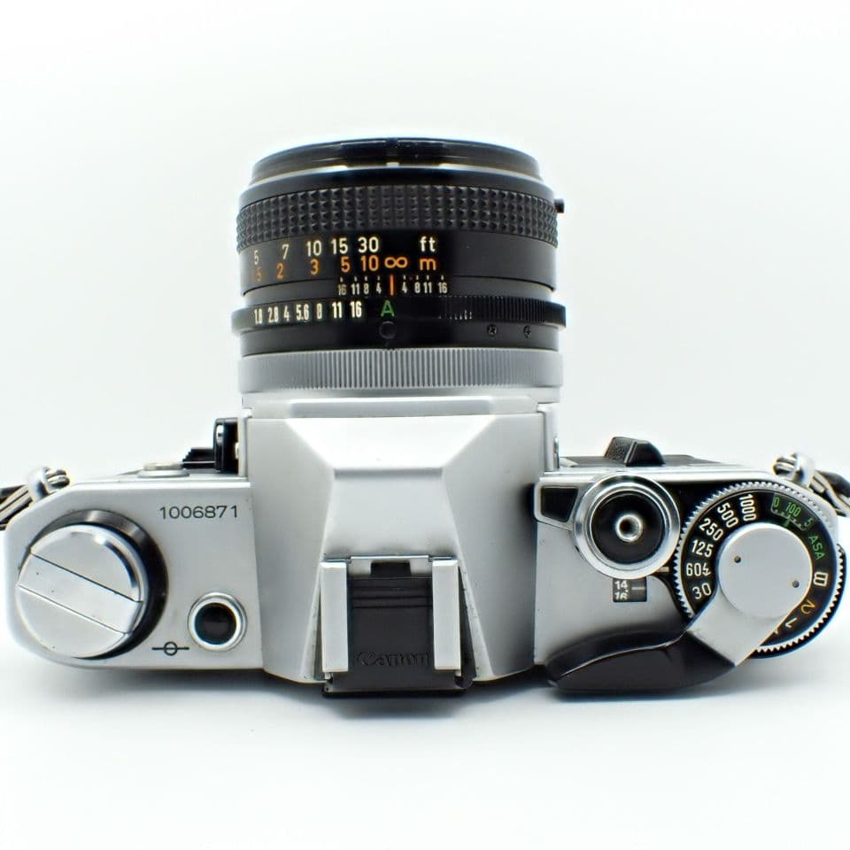 【動作確認済】Canon AE-1＆FD 50mm f1.8 新品電池付