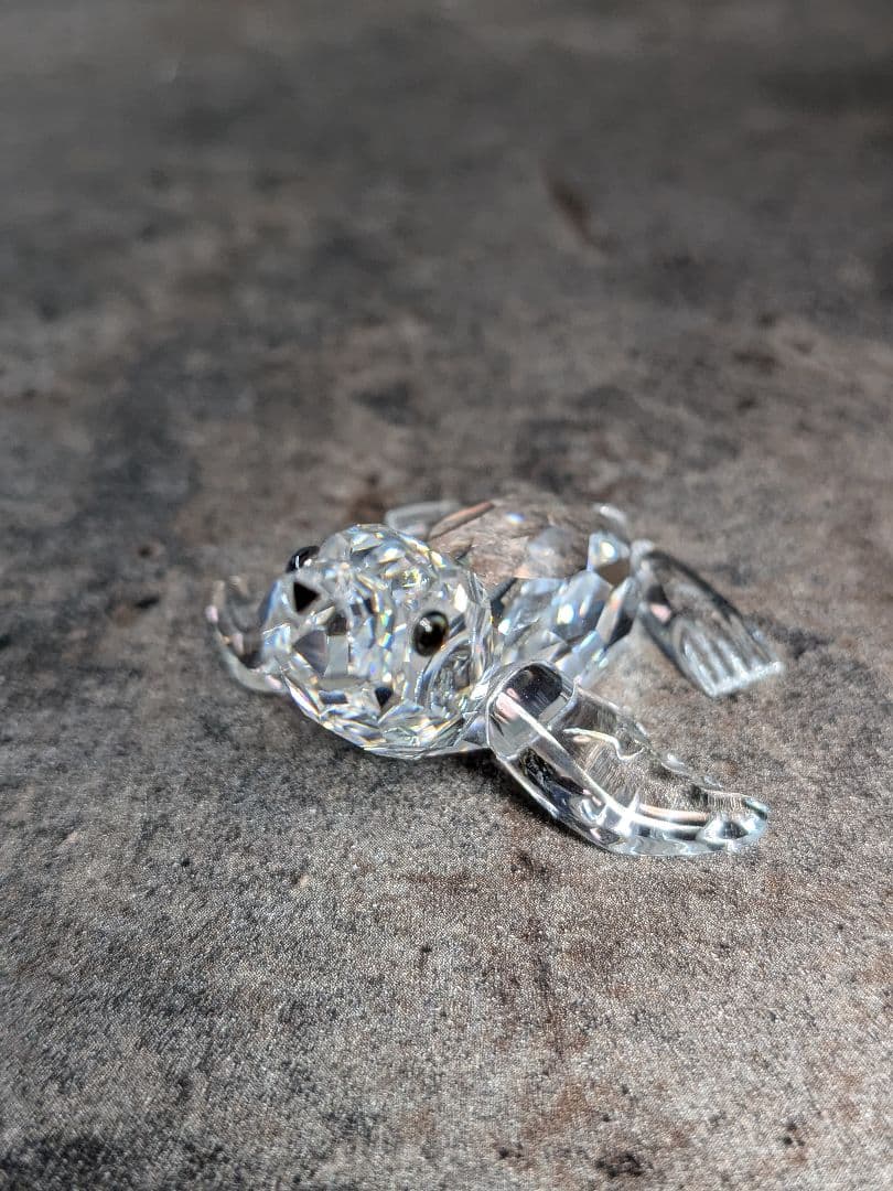 とても可愛い　3点セット　親ペンギン　アシカ　オマケ子ペンギン　スワロフスキー