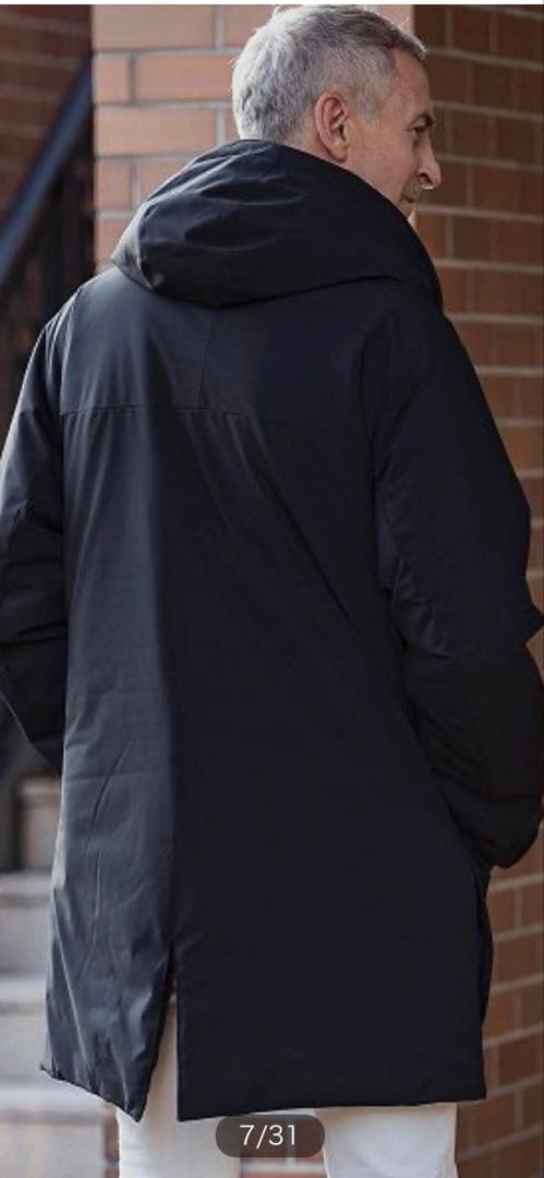 【試着のみ:定価39,600円】ジュンハシモト　ブラック　コート　ビジネス　M