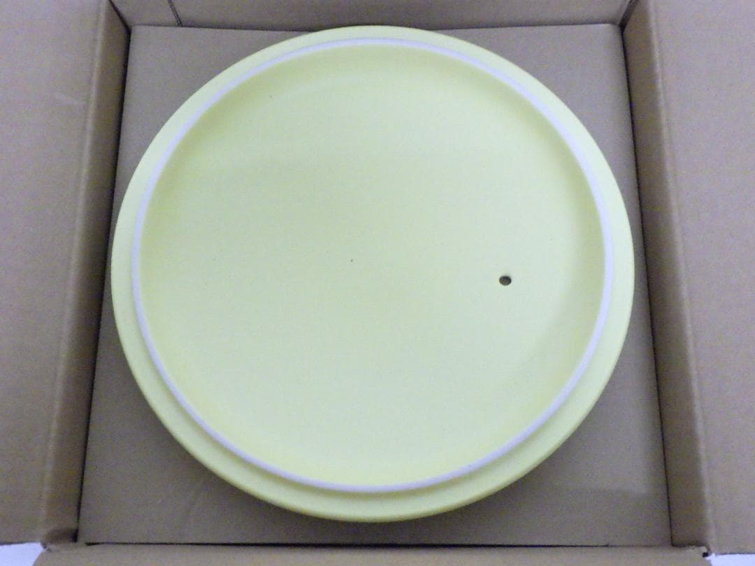 M1323 【未使用】セラポット レモンイエロー 26cm 5点セット