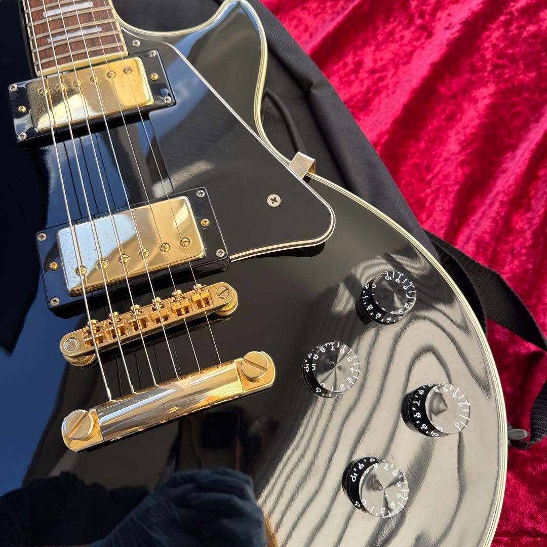 美品 メンテ済 Epiphone Les Paul CUSTOM Ebony