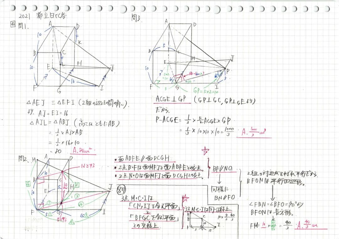 限定セール 塾講師オリジナル数学解説 高校入試 過去問 灘 筑駒 開成 早慶 等
