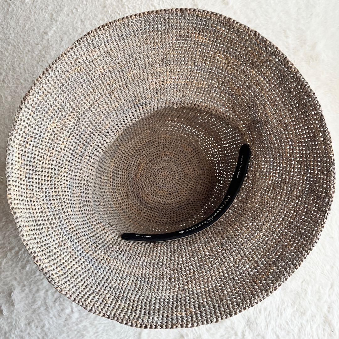 未使用級✨ヘレンカミンスキー プロバンス10 ラフィアハット 麦わら帽子