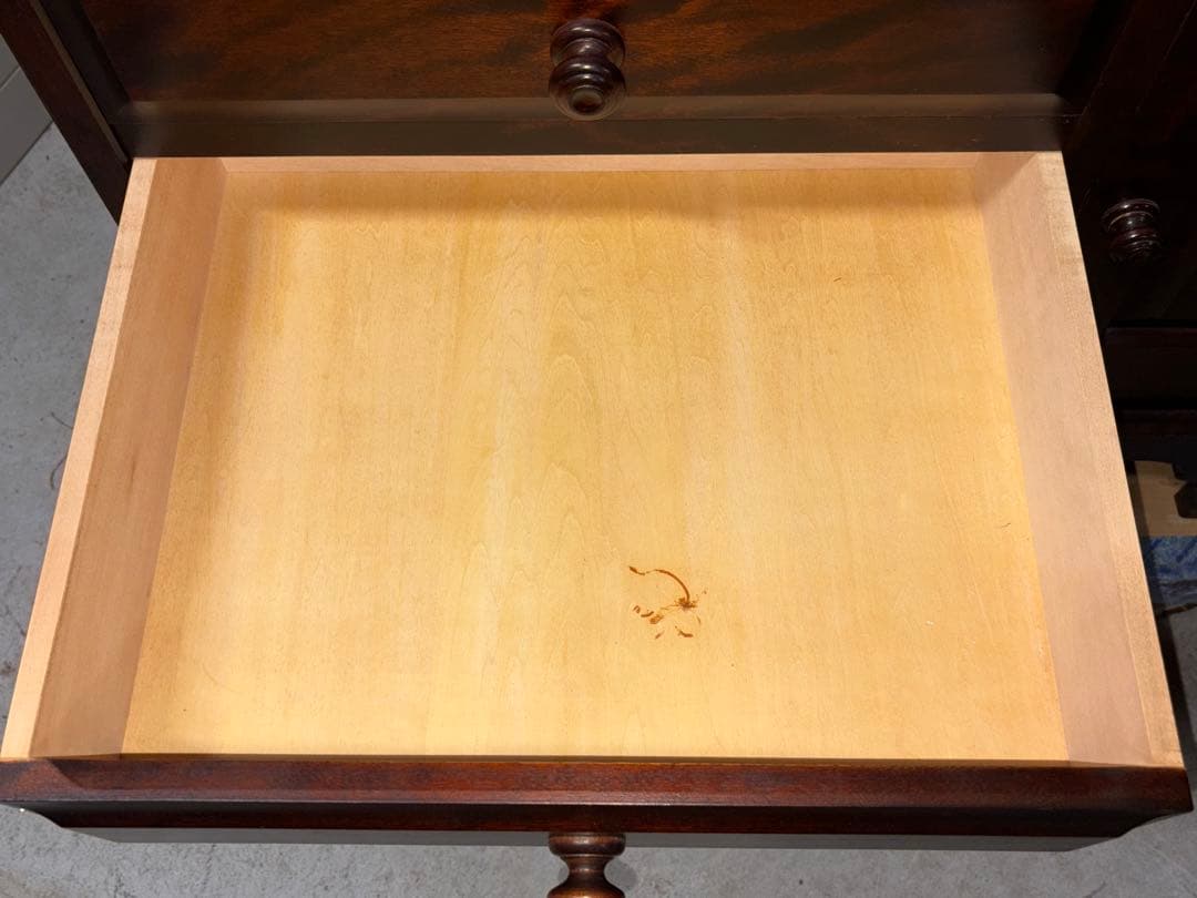 ☆GE237【中古品】北海道民芸 ビューロ 幅87cm　カバ材 机 デスク