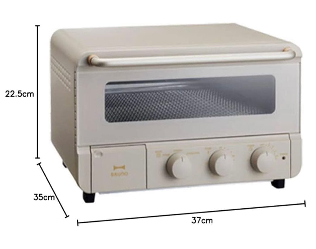 【新品未使用品】BRUNO　 スチーム＆ベイク　トースター（レシピ付き)