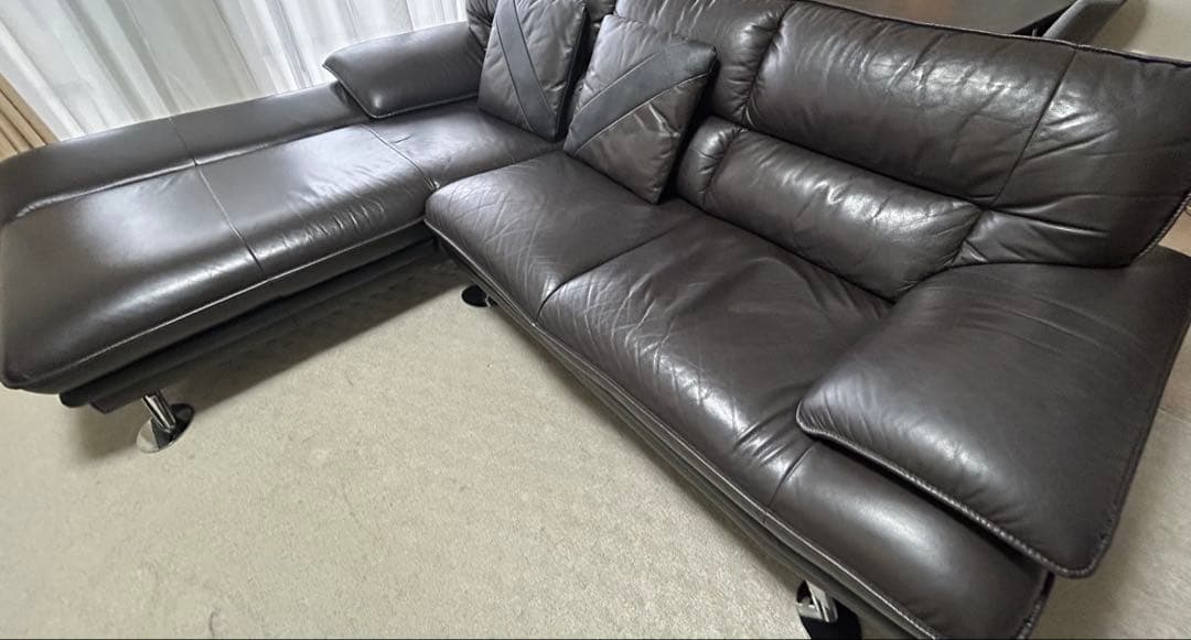 ニトリ　ロゾソファ　ダークブラウン 直接引き取り希望の方は要相談