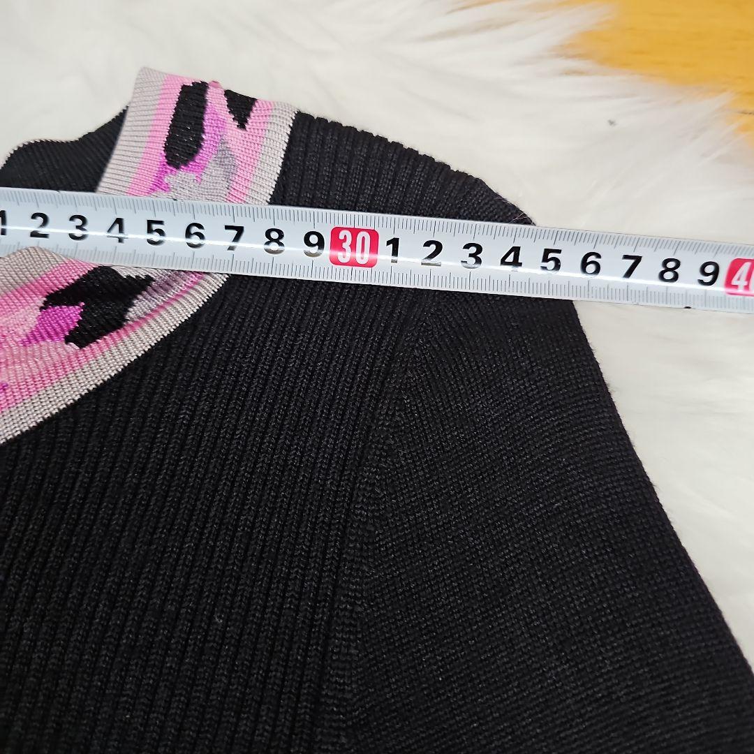 美品　LEONARD＊カミシヤ、シルク混 の上質な膝丈ワンピース