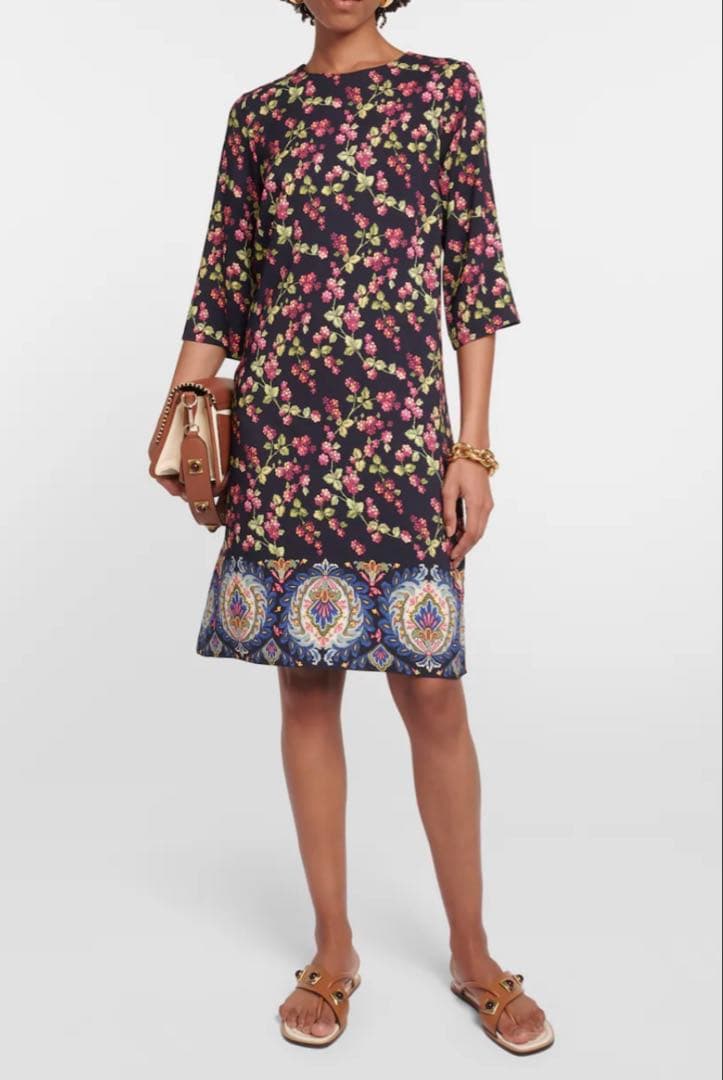 Etro フラワープリント チュニック ドレスIT 38