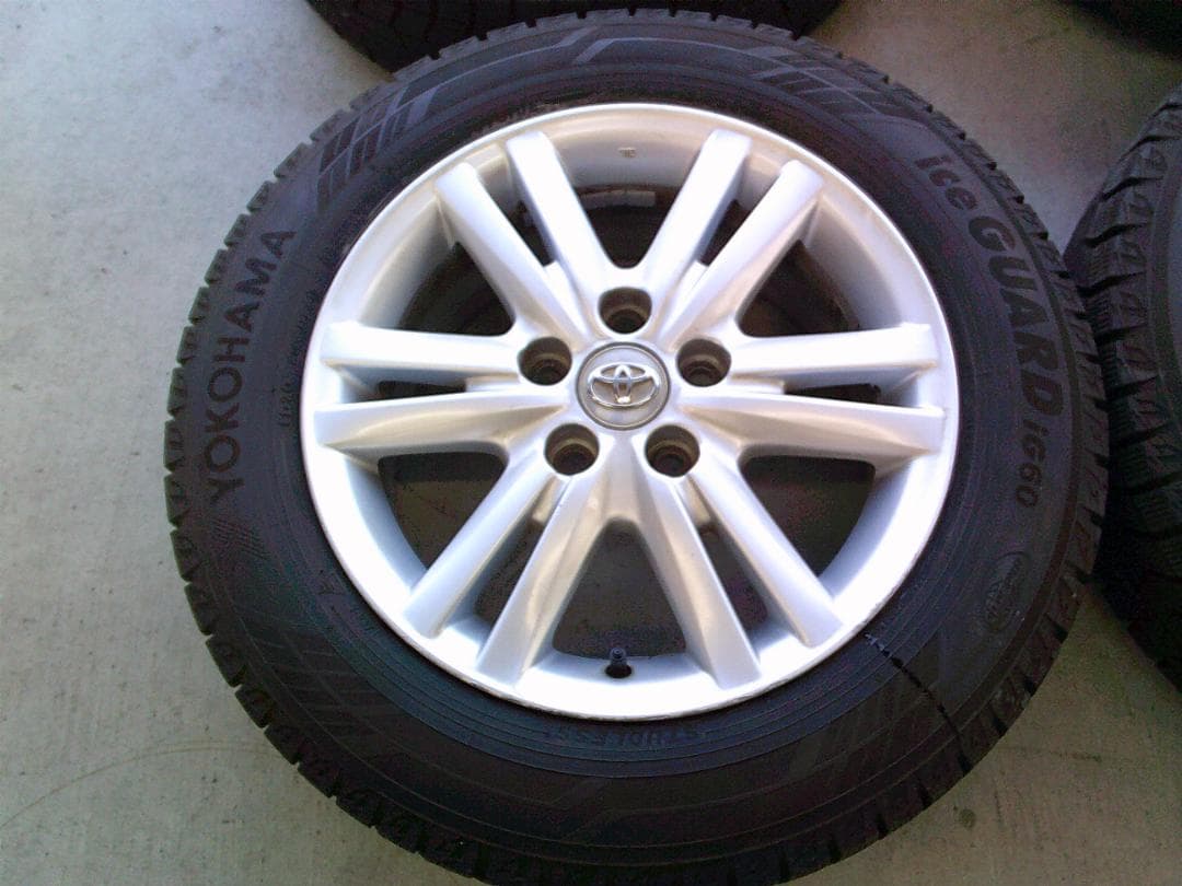 送料込☆中古スタッドレスセット☆ヨコハマiG60☆205/60R16☆トヨタ車用