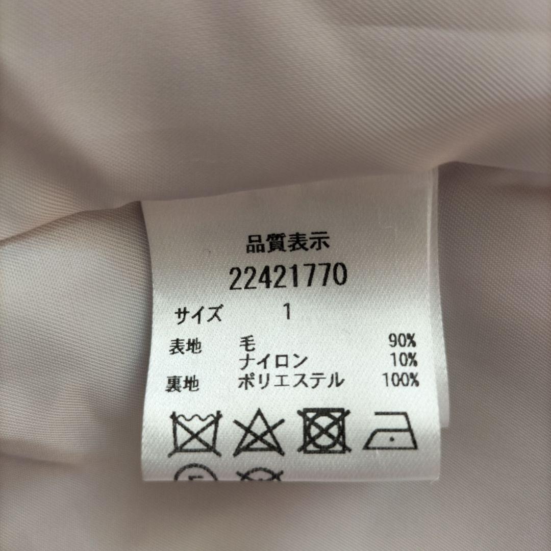 美品♡アプワイザーリッシェ　2WAY ファーノーカラーコート　ピンクベージュ S