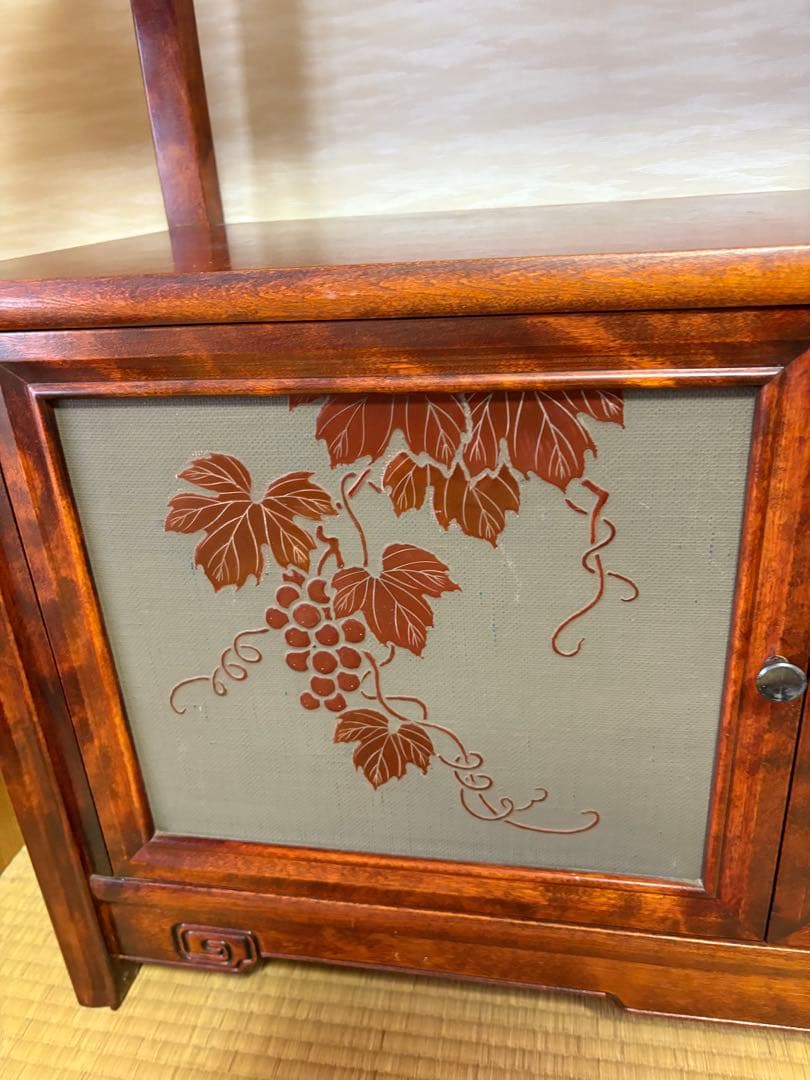 最高級 森繁家具 モリシゲ うるし塗装　 MORISHIGE 飾り棚