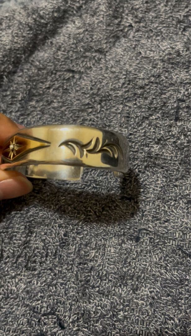 18金 シルバー925 ブレスレット BIG HAND ビッグハンド バングル