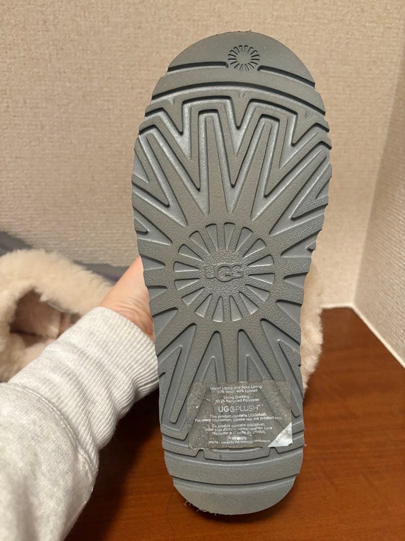【更に更に値下げしました】UGG グレー ムートンブーツ 23センチ