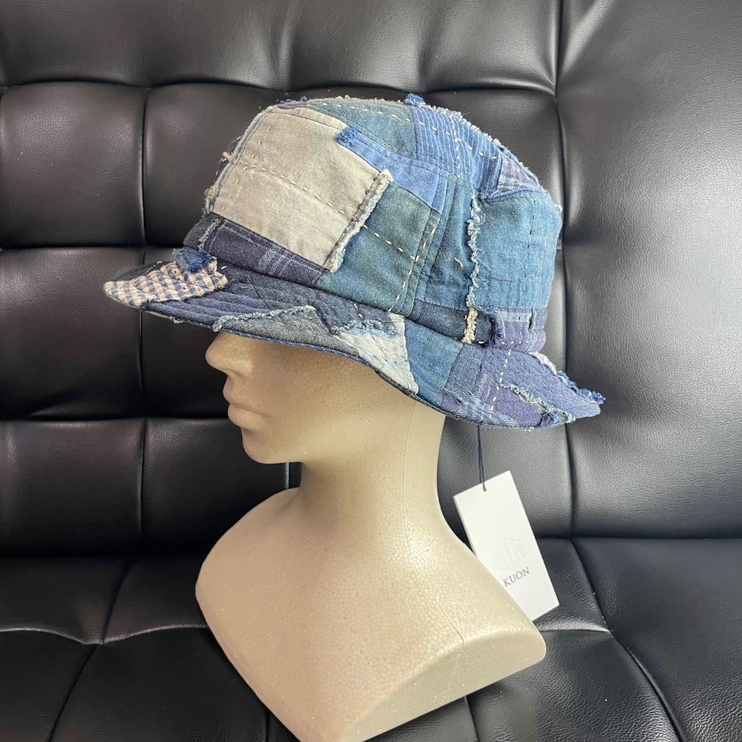 ✨レア・未使用✨KUON クオン デニム パッチワーク バケットハット