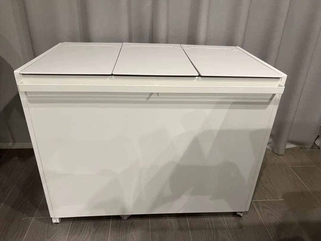 【tower】蓋付き目隠し分別ダストワゴン タワー 45L 3分別