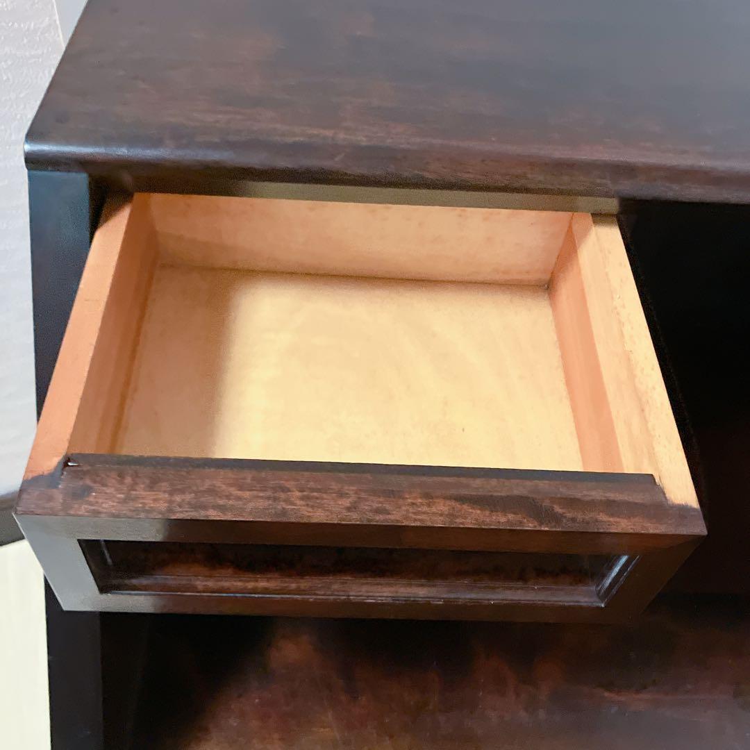 松本民芸家具　ライティングビューロー　デスク　チェスト　木製　デスクチェア