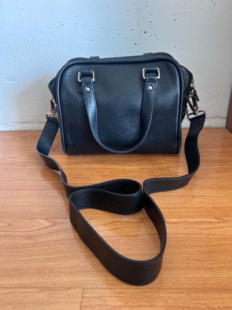 JACQUES LE CORRE スタッズ付き黒ハンドバッグ