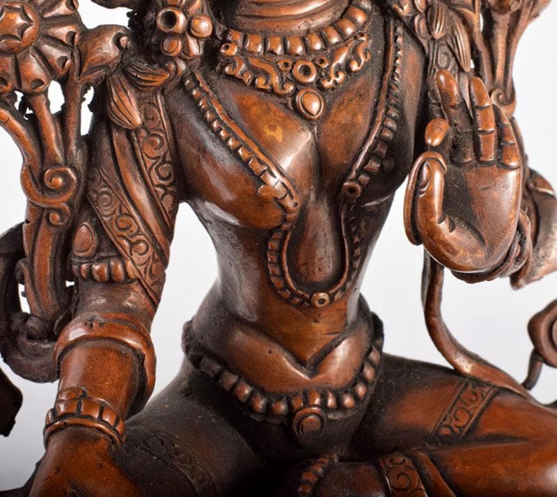 RITAO専用　仏教美術　古銅　チベット仏　仏像　置物　M　R4042