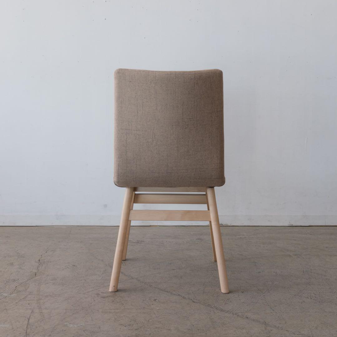 ベージュファブリックダイニングチェア