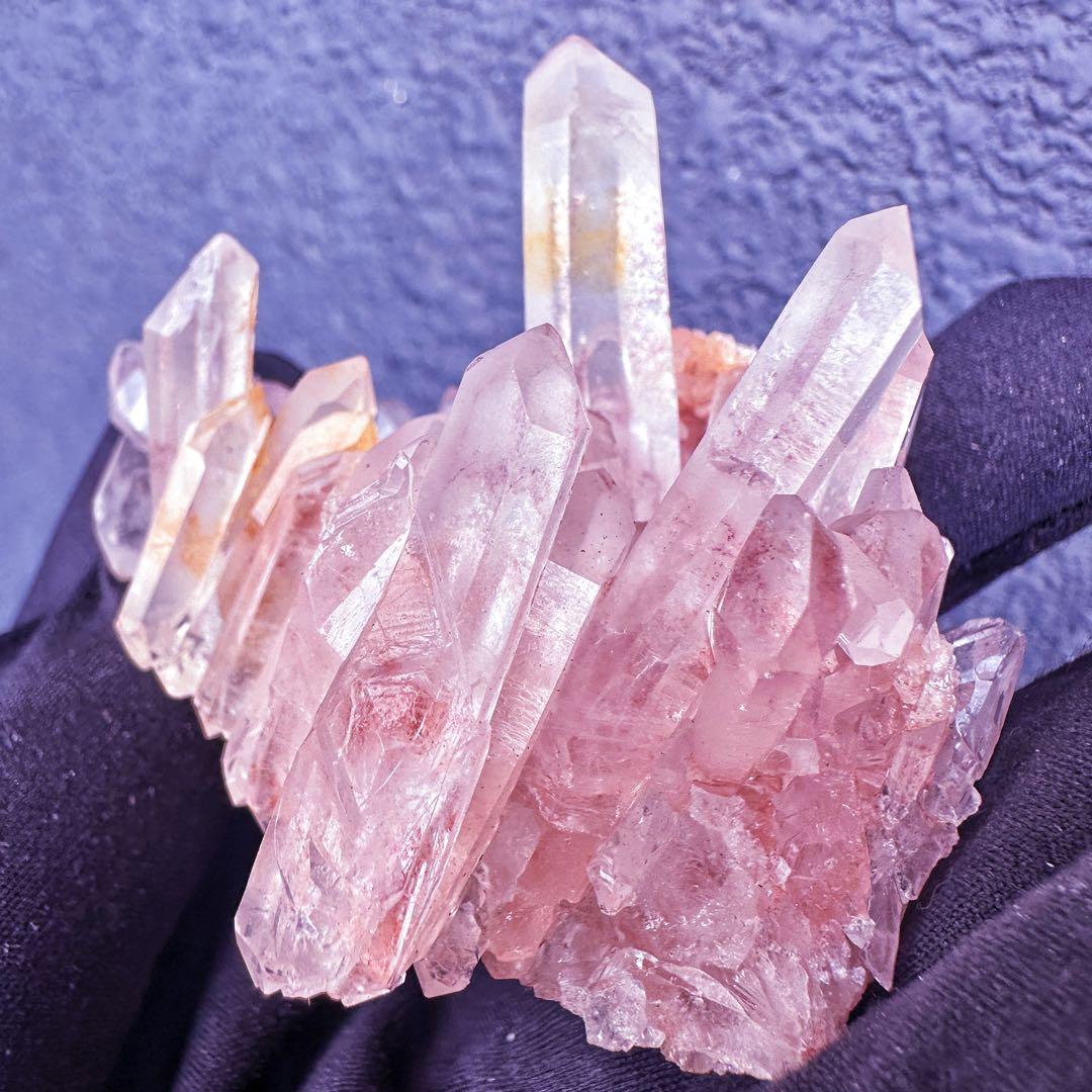 爆レア❗️浄化❗️超綺麗♡超強いパワー ピンク ヒマラヤ クラスター天然石A1458