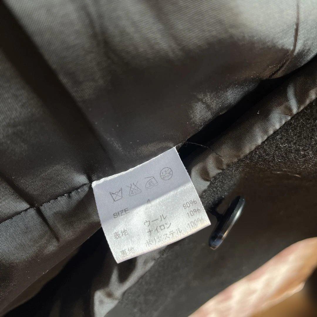 【glamb】ナポレオンPコート　黒　サイズ:4