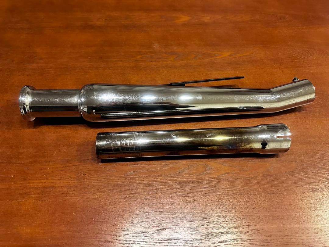 ガレージT＆F SR400　 アップトランペットマフラー ローパスバッフル