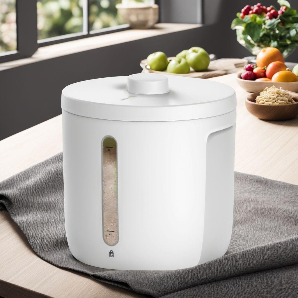 自動真空保存容器 7L(5kg) - 充電式、長持ち、静音デザイン